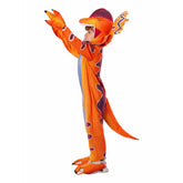 Dilophosaurus Kids Children Dinosaur Cosplay Costume Jumpsuit Fancy Outfit Halloween Carnival Suit